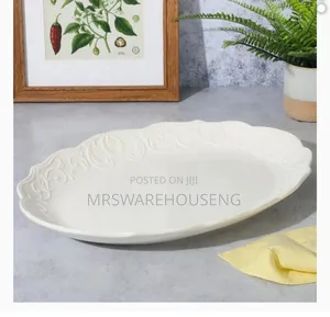 Gibson Home Durastone Oval Platter