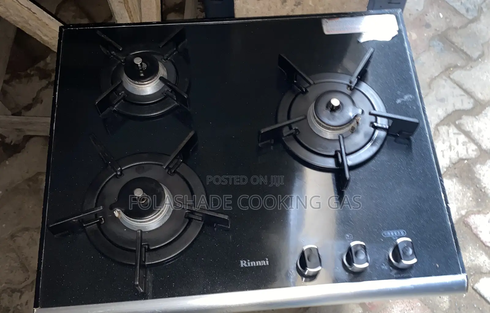 Flat Three Burner Glass Table Gas Cooker