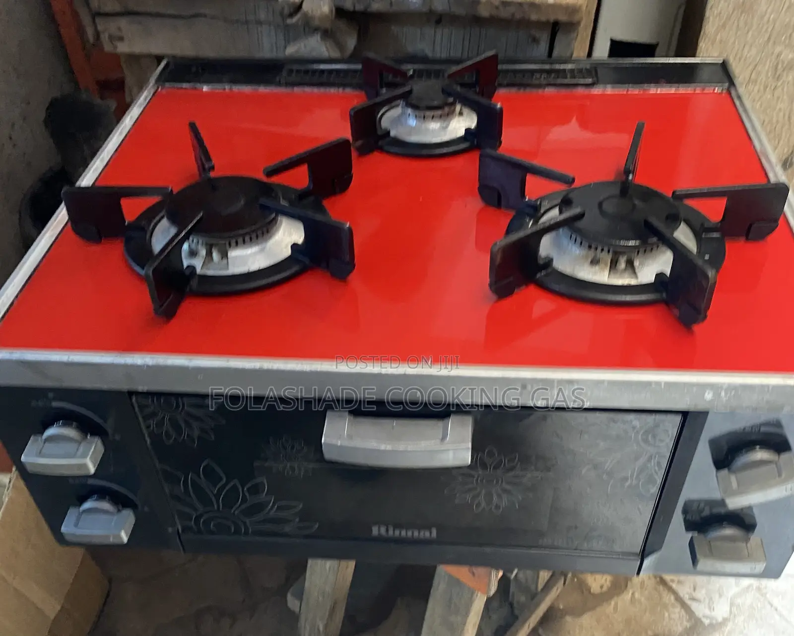 Perfectly Working 3 Burner Table Top Gas Cooker With Oven
