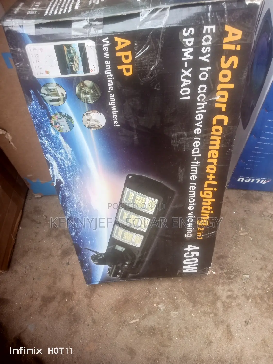 Solar Street Light With Rotating CCTV Camara Available