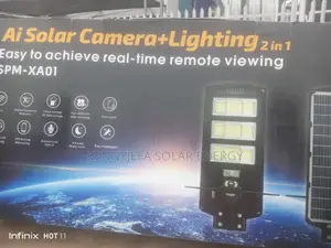 Solar Street Light With Rotating CCTV Camara Available