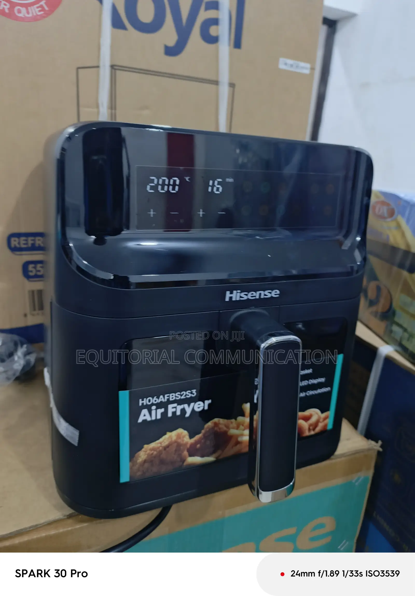 Hisense 6.7l Efficient Air Fryer H06afbs2s3