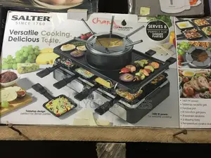 Salter Electric Raclette Grill Fondue 2 in 1 Indoor Grill
