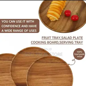 Flat Wooden Plate