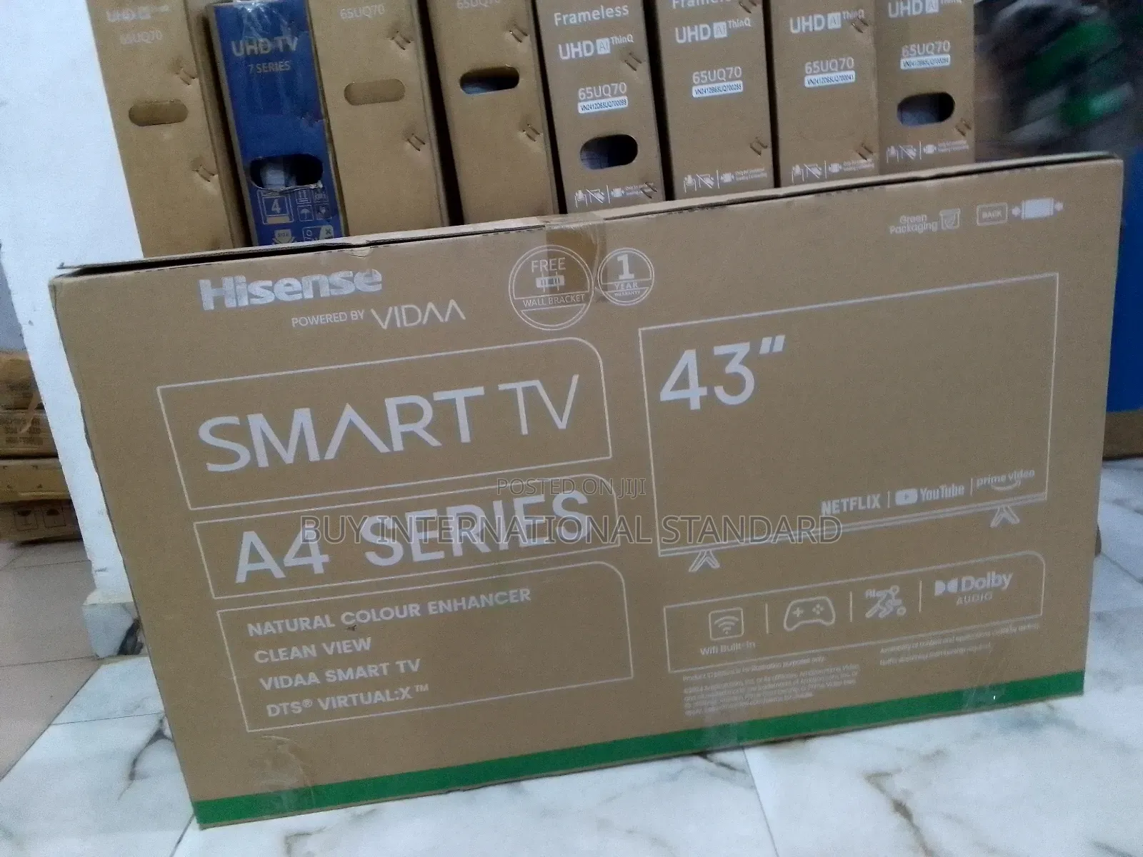 43" Led Smart Tv Crystal Clear Display Smart Features
