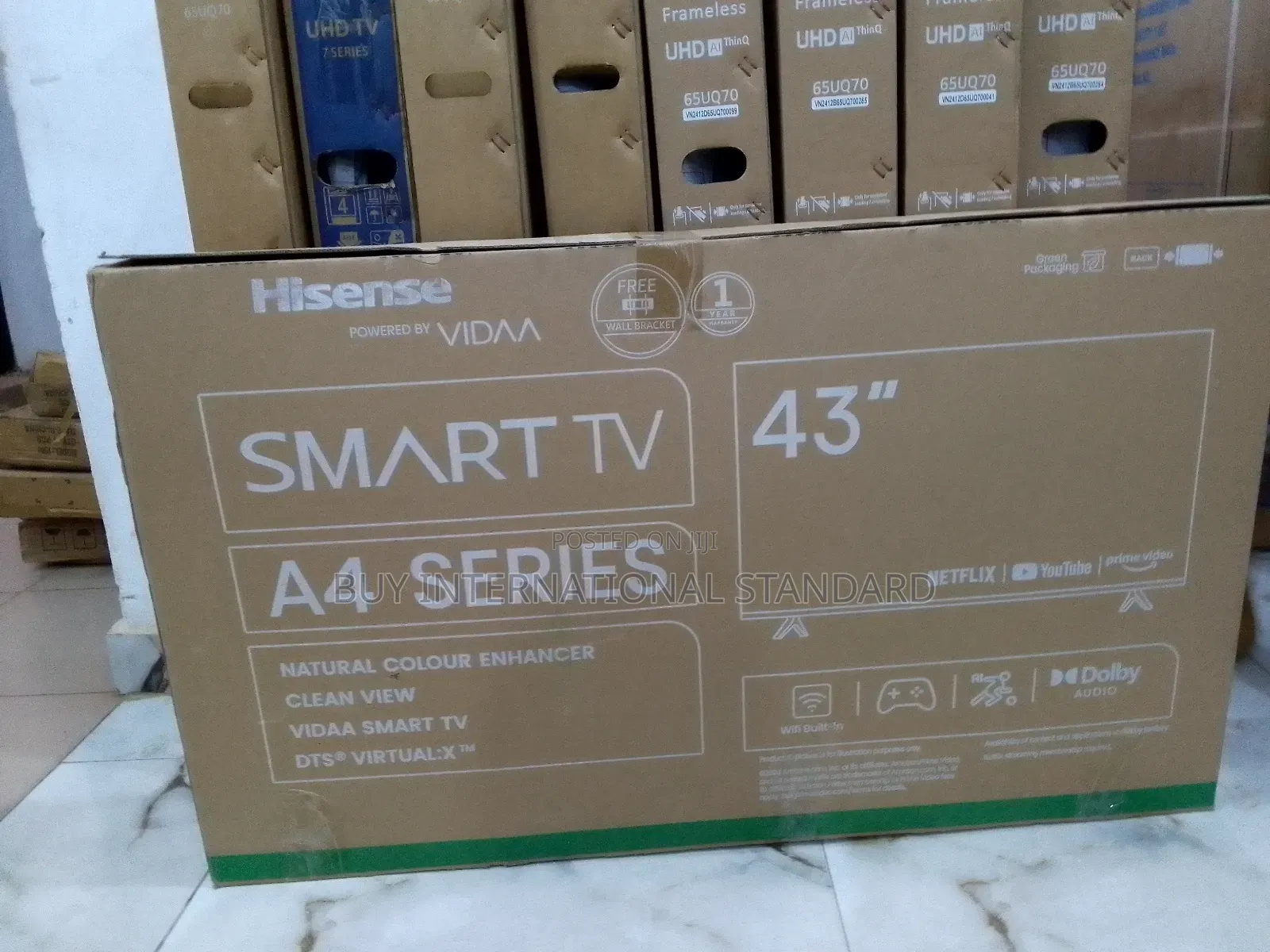 43" Led Smart Tv Crystal Clear Display Smart Features
