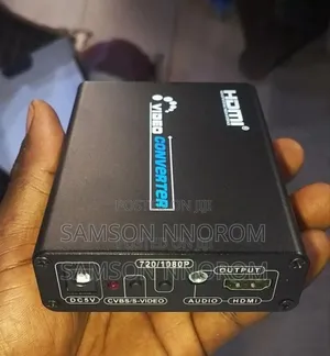 Photo - Big Metal Av To Hdmi Converter With S-vidoe