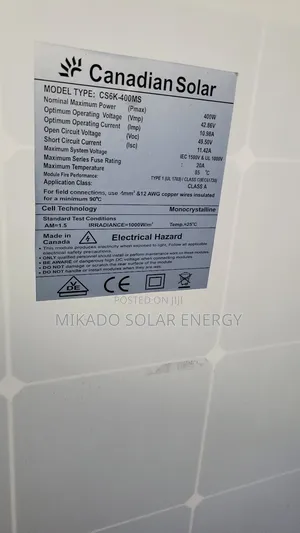 400w Mono-Crystalline Panel