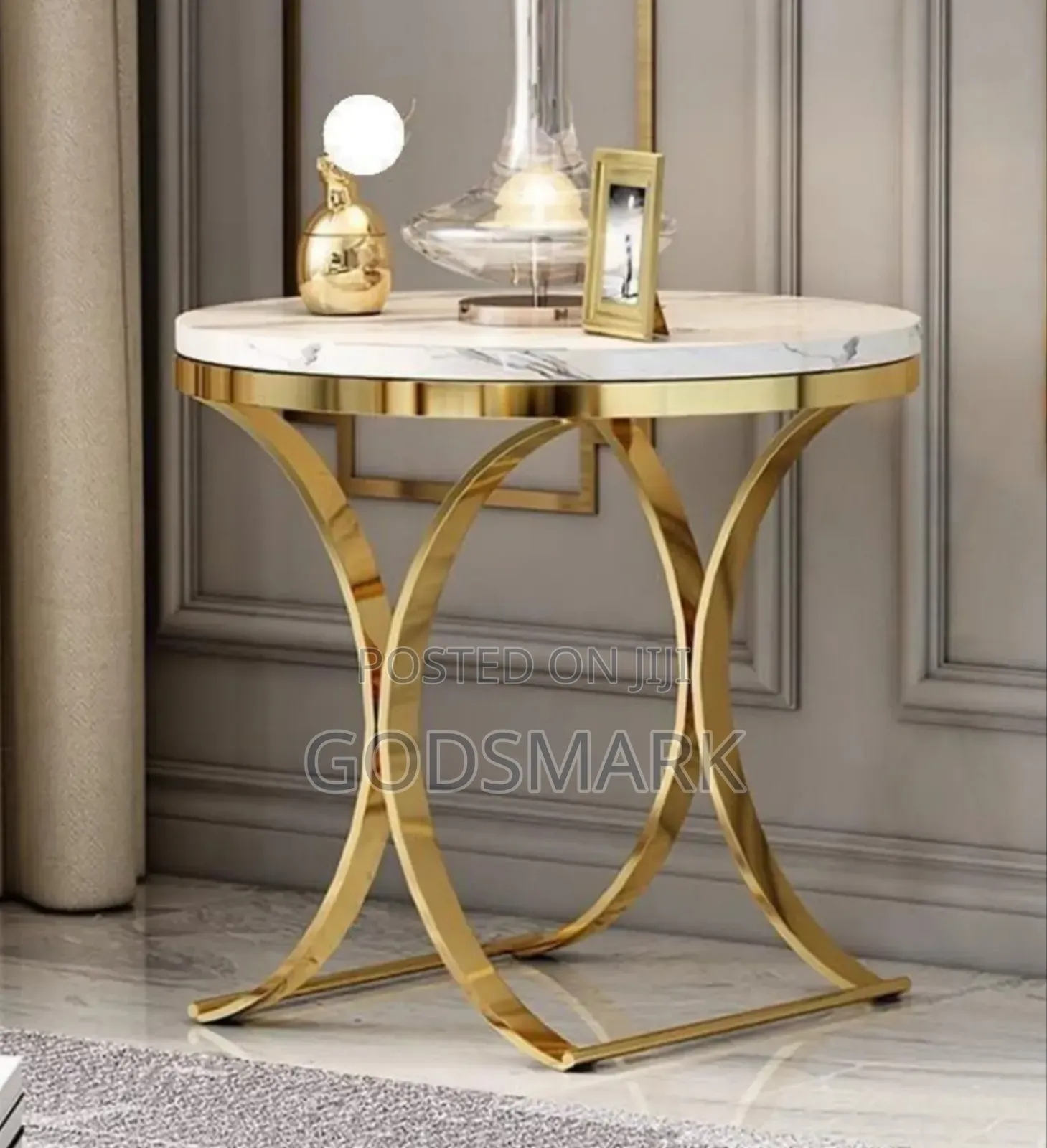 Marble Top Side Table or Stool.