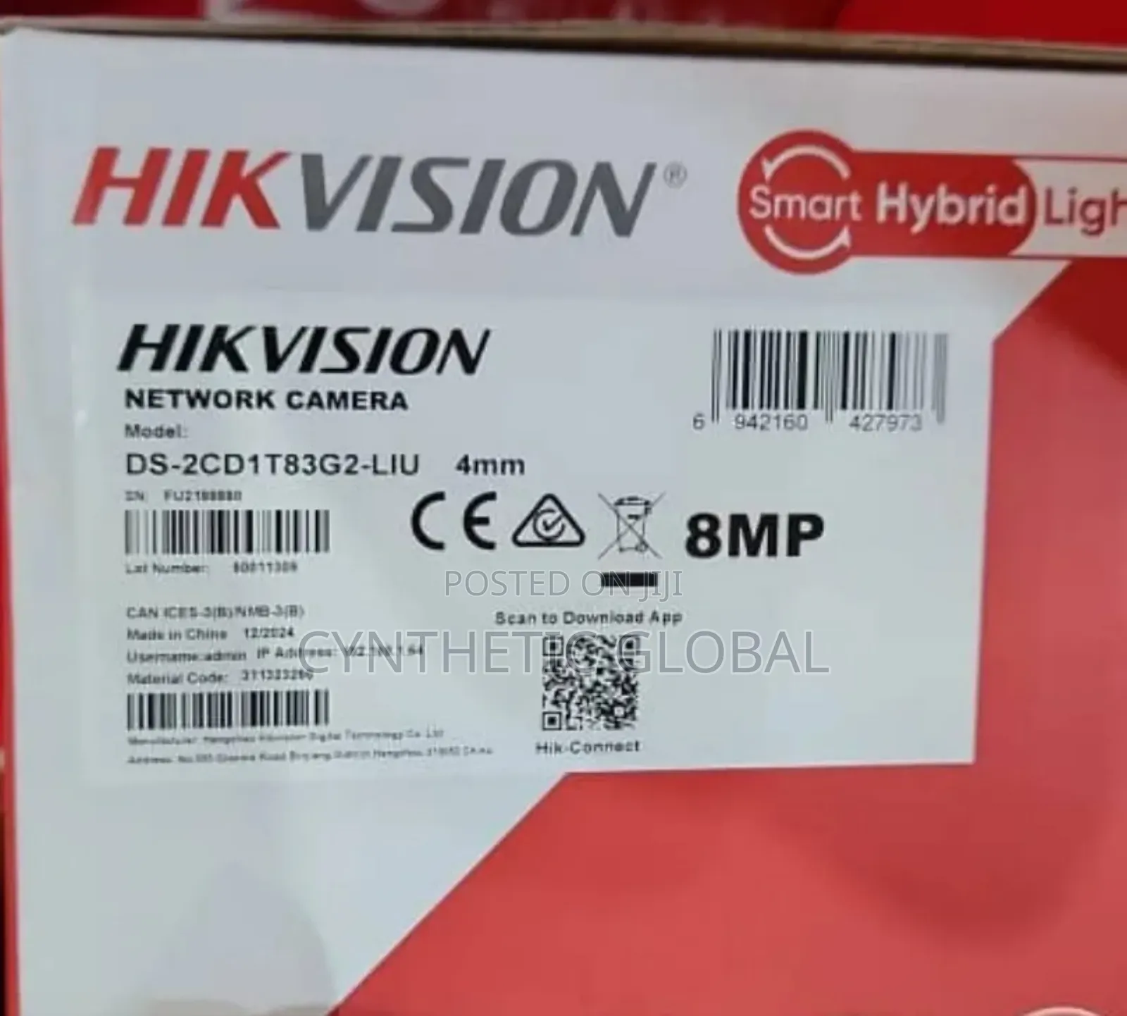 Ds-2cd1t83g2-Liu Hikvision 8mp Ip Bullet Long Range