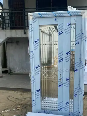 4ft Stainless Steel With Glass Patio Door