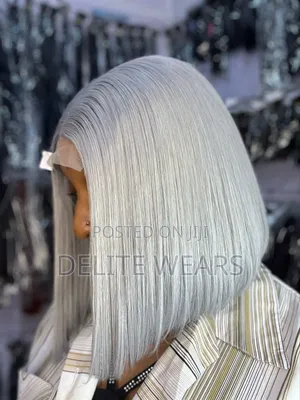 Photo - 10 Inches Gray Bone Straight 100 Per Cent Human Hair