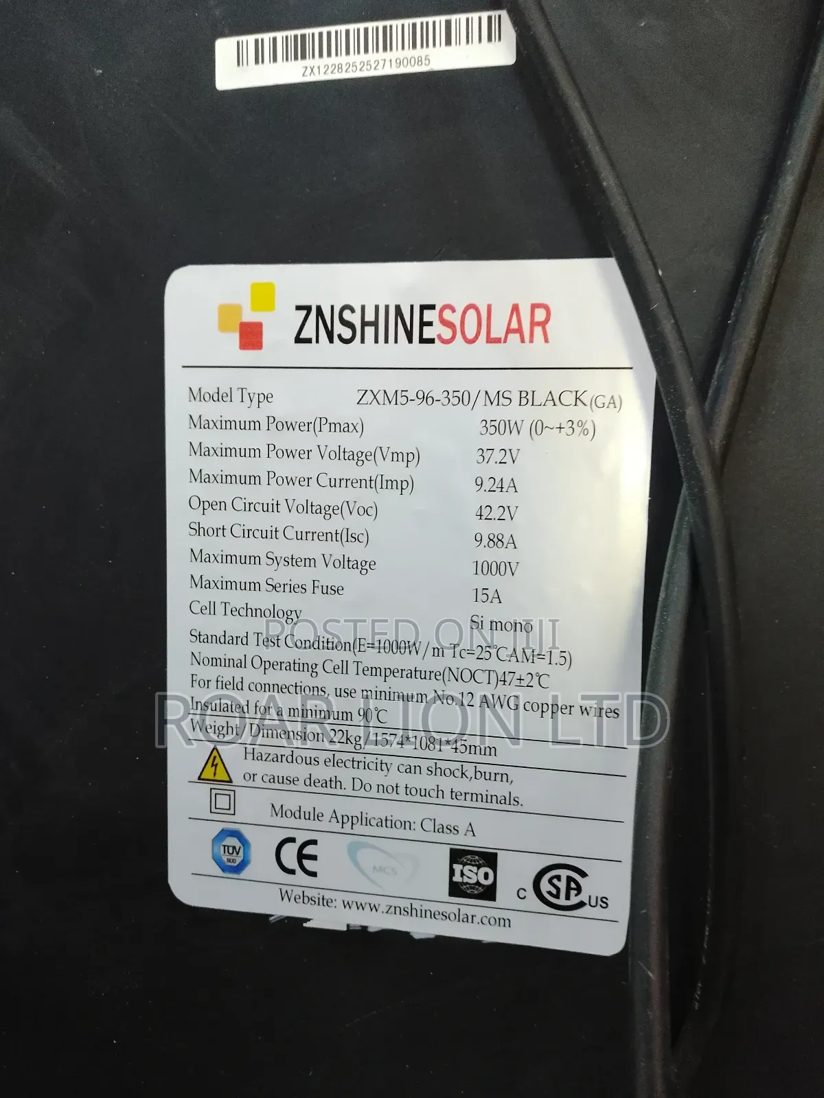350w 90cell Solar Panel