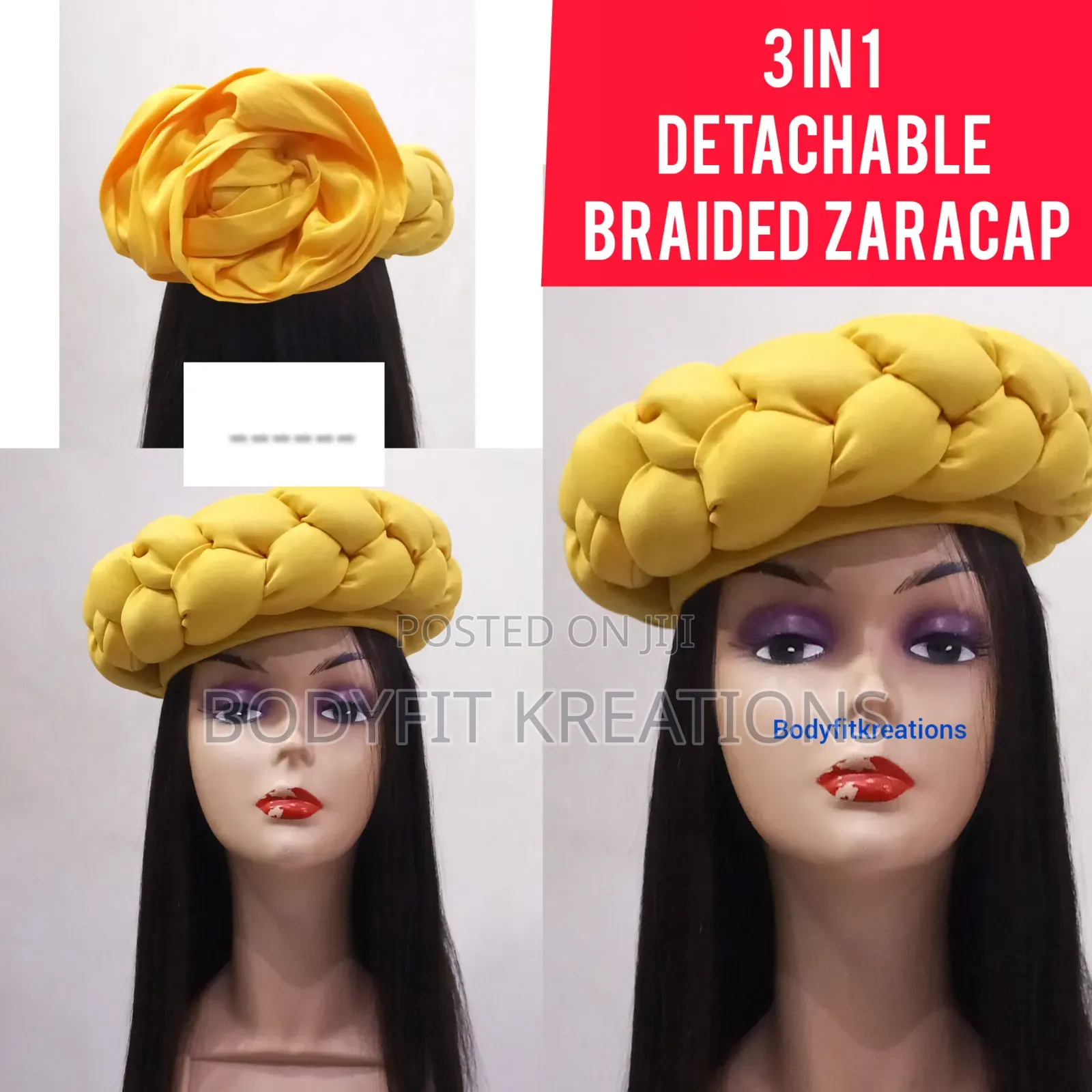 3 in 1 Detachable Braided Zaracap