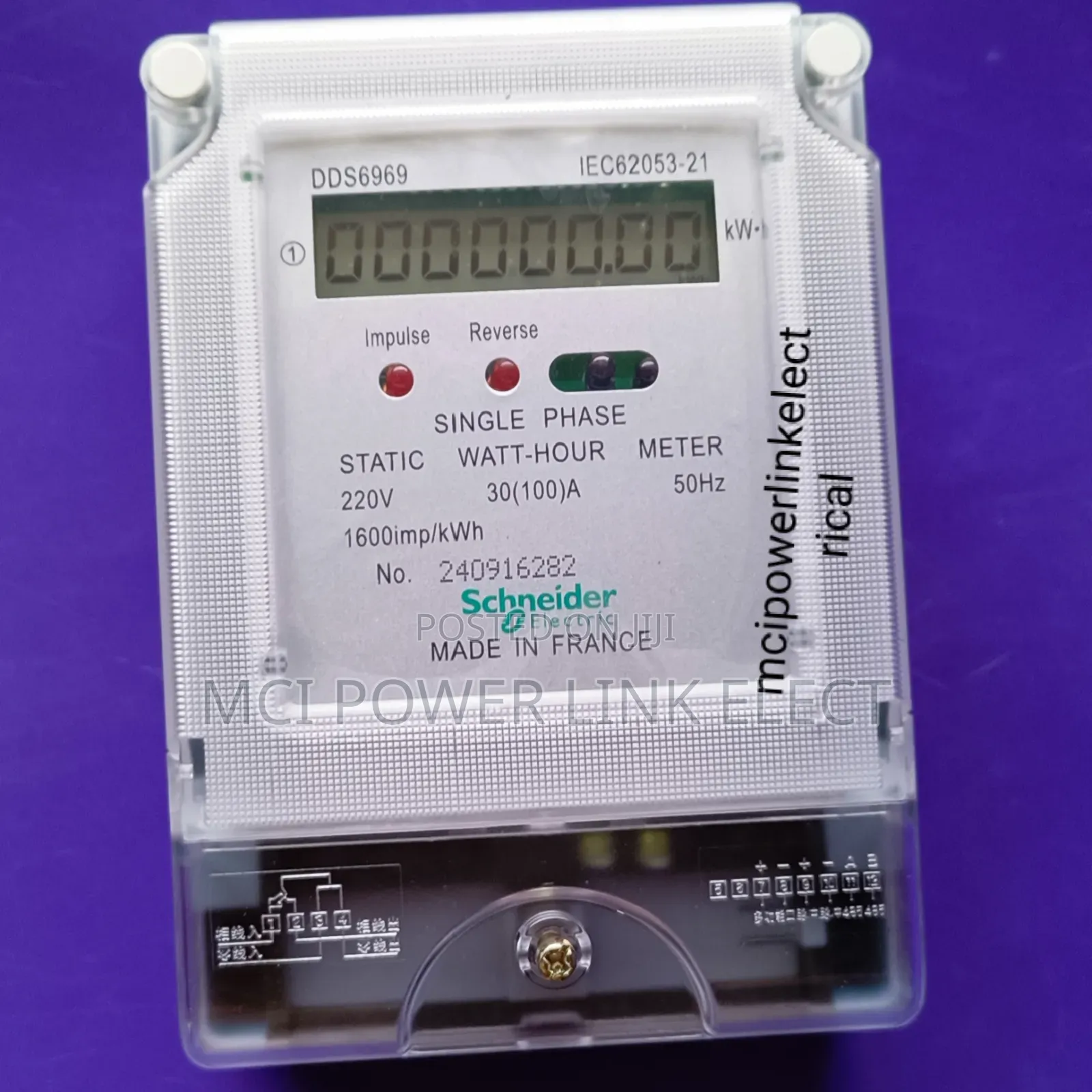 Single Phase Schneider Check Meter/ Card Reader