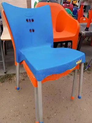 Iron Legs Plastic Chair