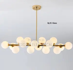 Nordic Led Glass Ball Chandelier 800mm by 10 Glass