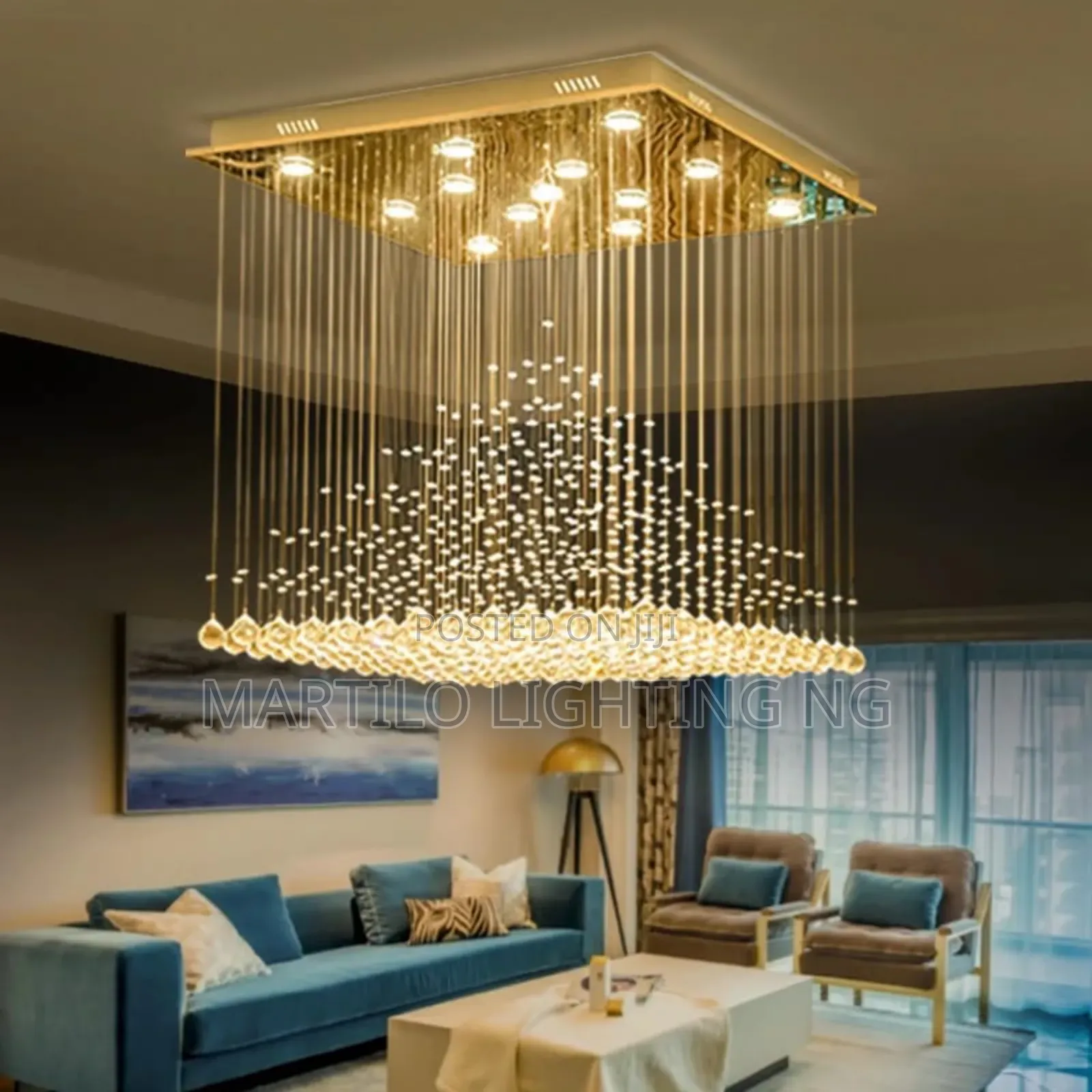 Luxury Crystal Chandelier Light With Remote Control