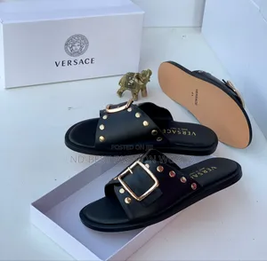 Versace Leather Slippers