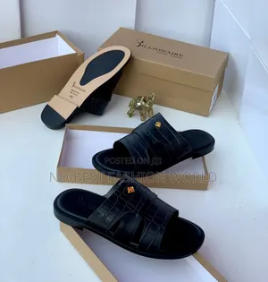 Versace Leather Slippers