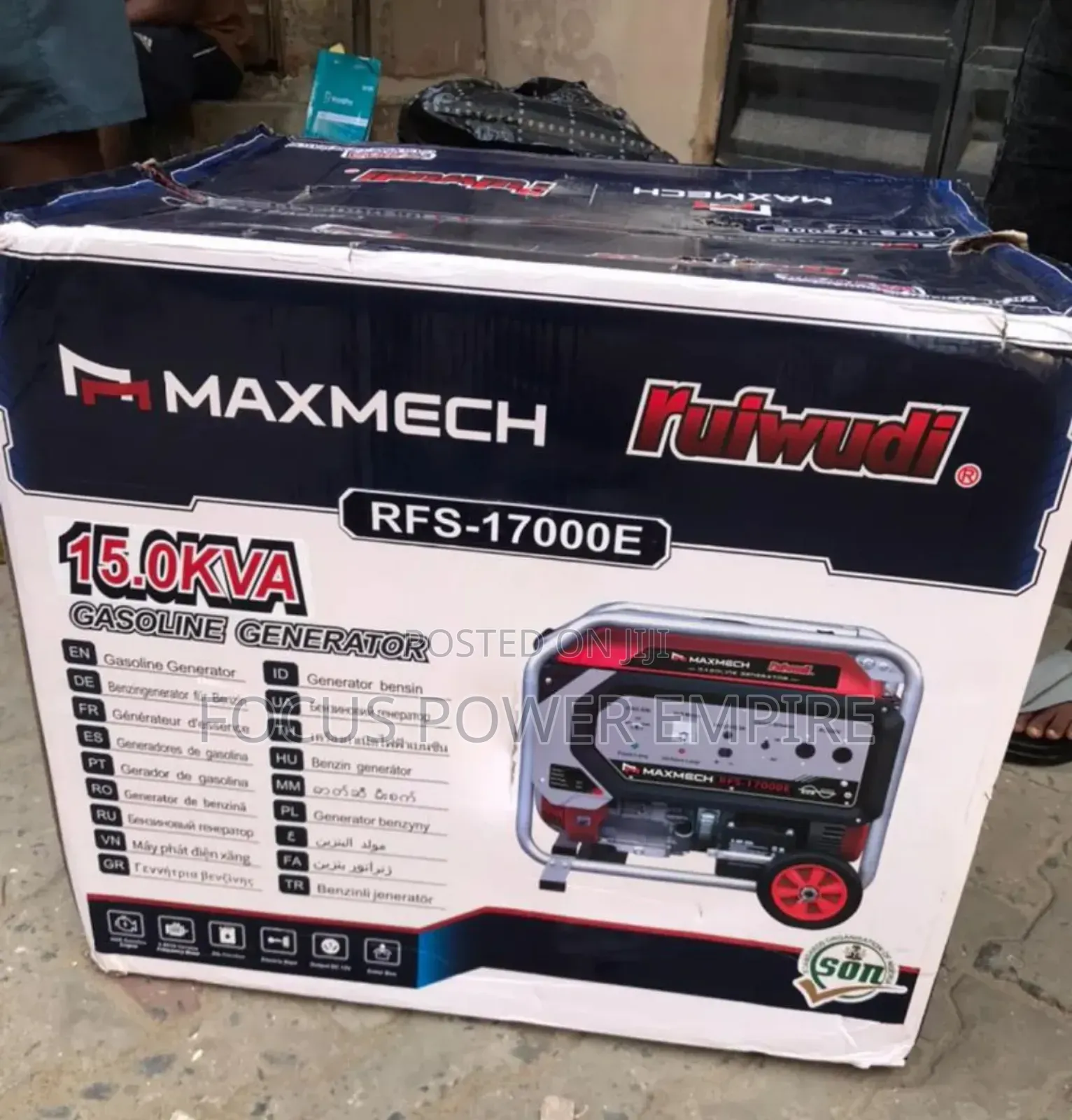 Maxmech 15.0kva Gen Model 17000 Zero Noisy % Copper Coil