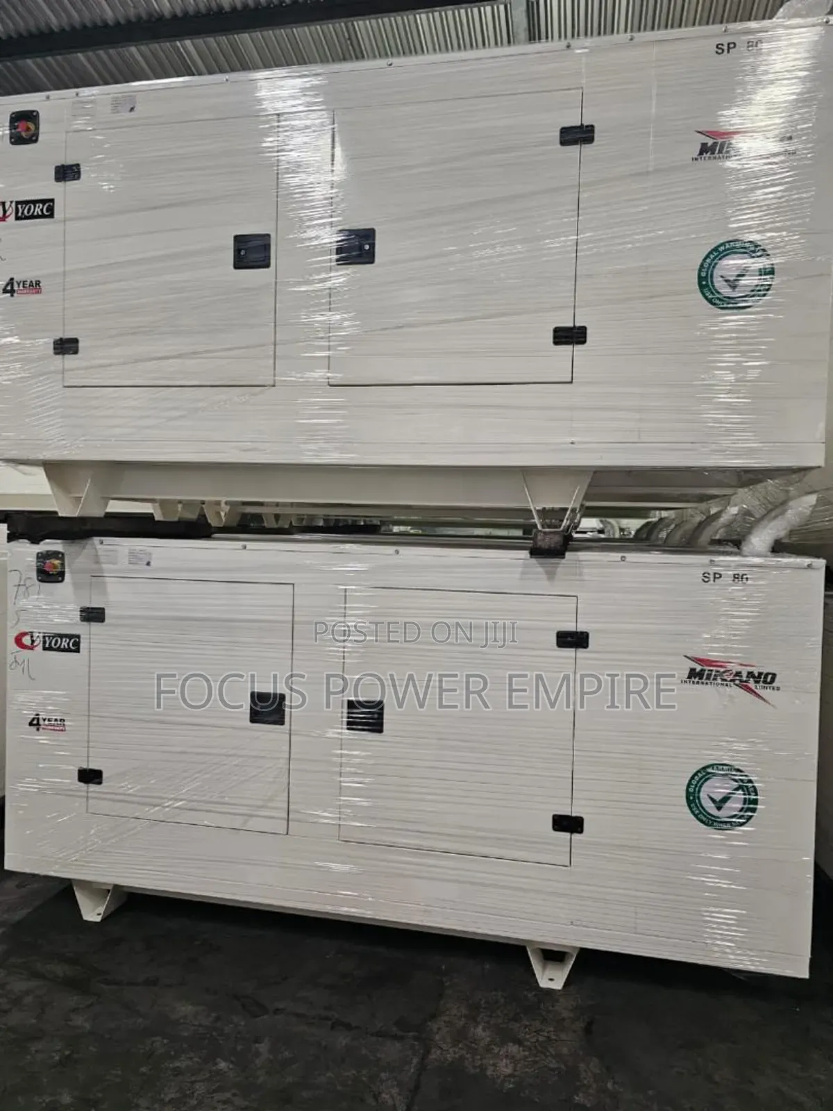 Original Mikano 80kva Soundproof Generator % Copper Coil.