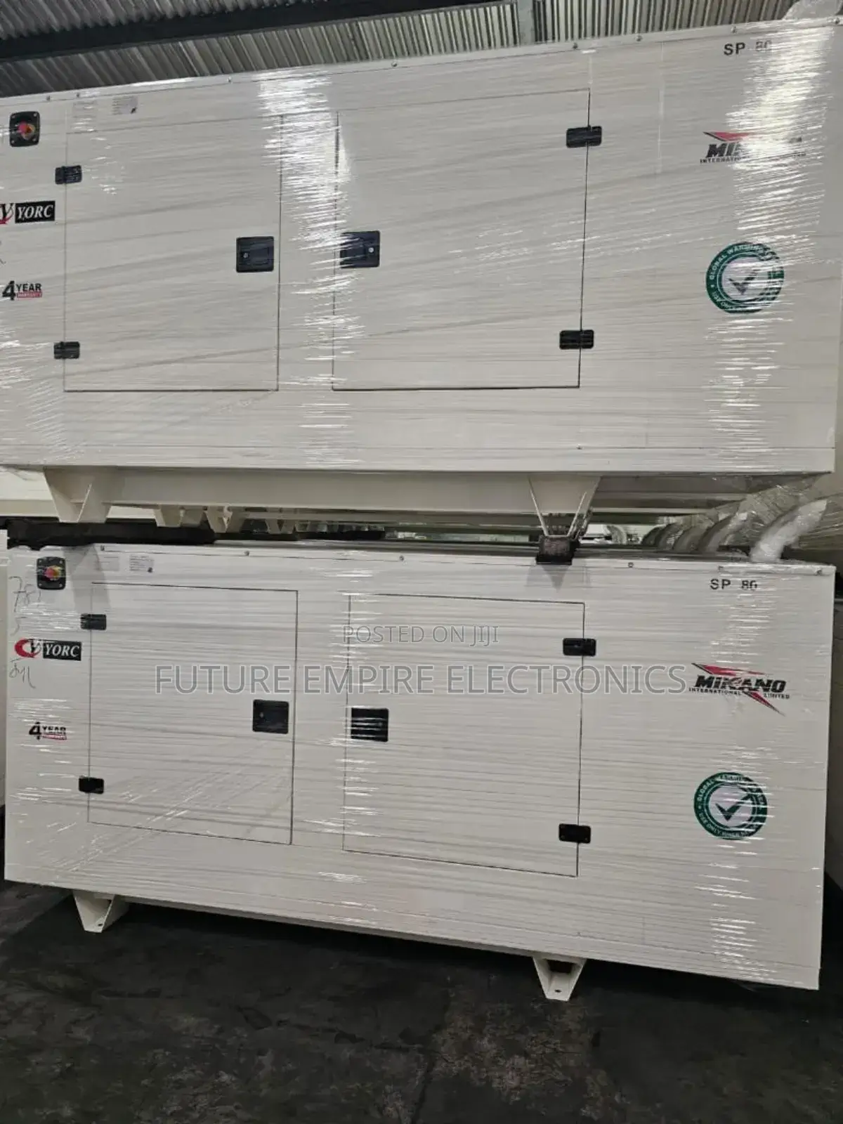 Original Mikano 80kva Soundproof Generator % Copper Coil.