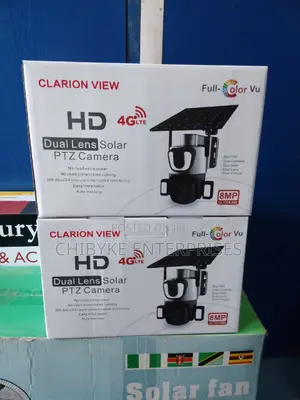 Sd90 Double Lens 4g Solar PTZ Camera Ubox App, With Free Sim
