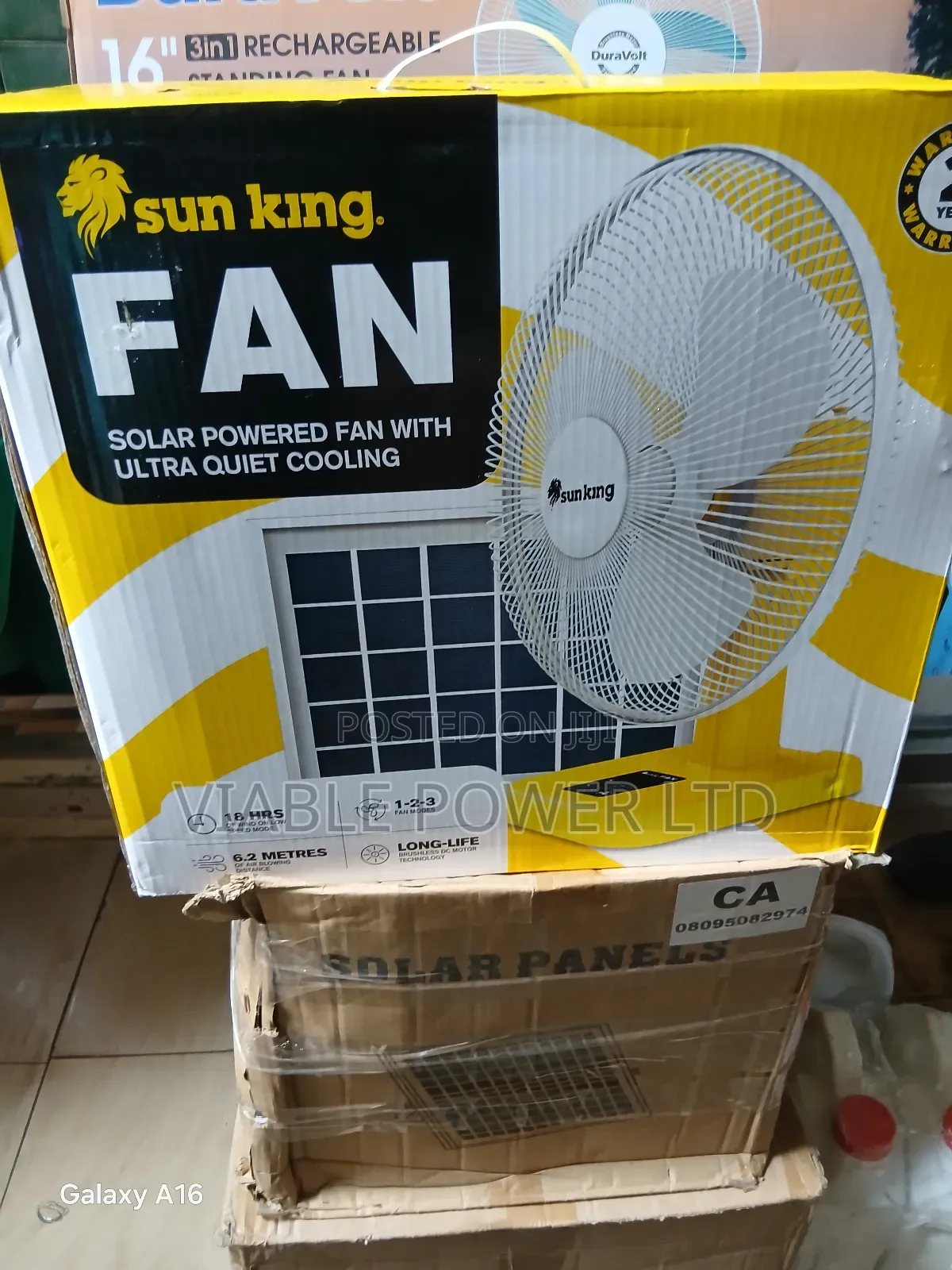 Sun King Rechargeable Table Fan With Panel Very Reliable