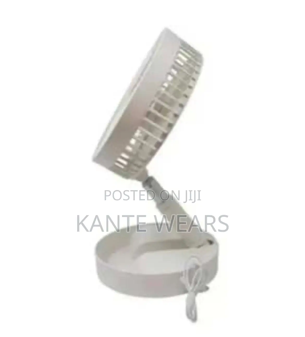 Rechargeable Foldable Fan- White