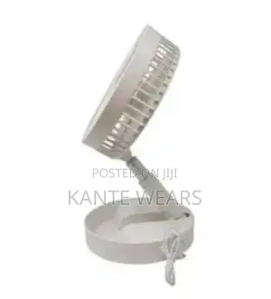 Rechargeable Foldable Fan- White
