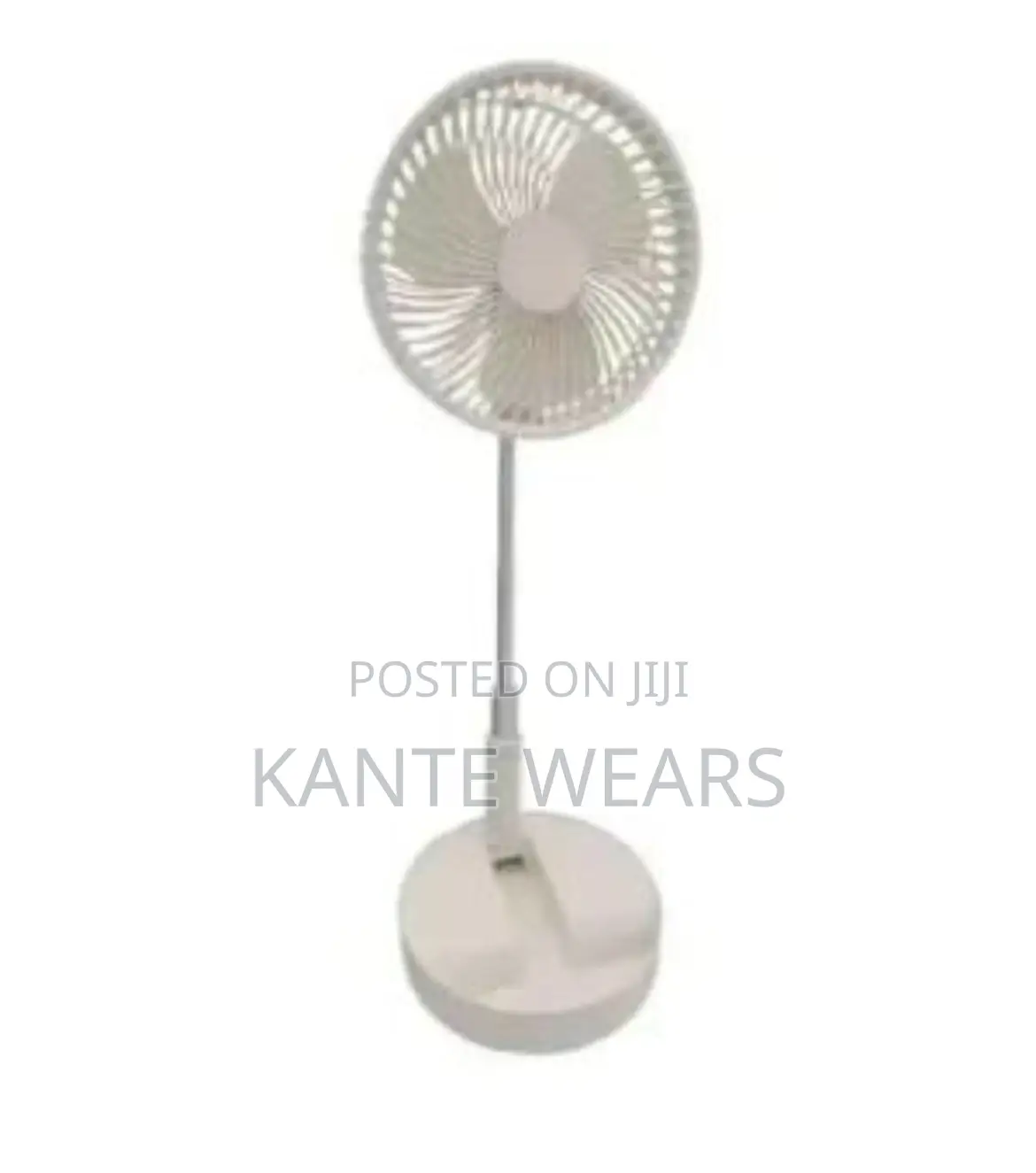 Rechargeable Foldable Fan- White