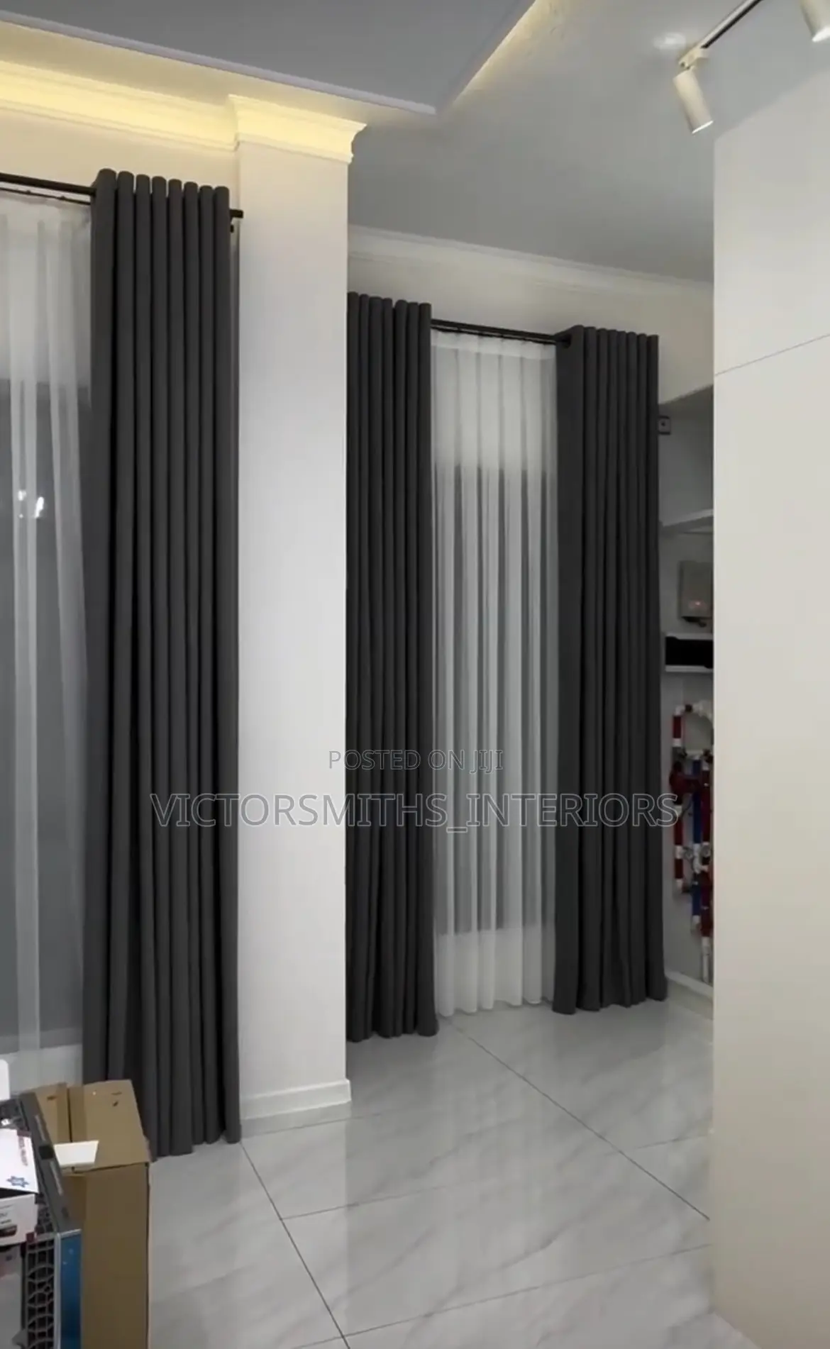 Turkish Fabric Curtains Draped