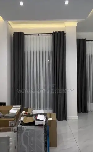 Turkish Fabric Curtains Draped