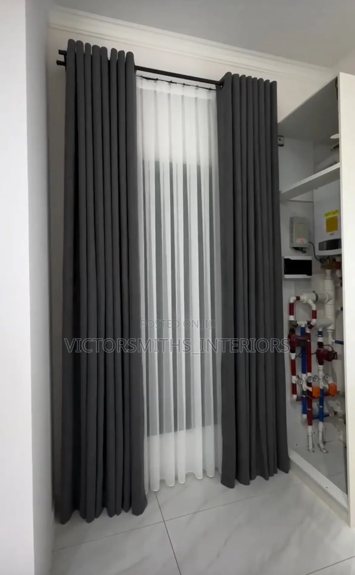 Turkish Fabric Curtains Draped