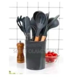 Silicone Cooking Spoons Set - 12 Pieces