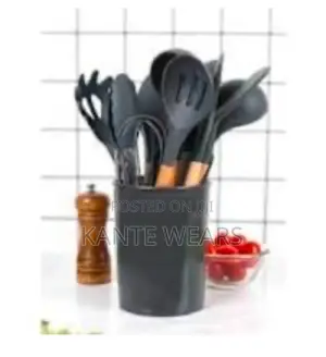 Silicone Cooking Spoons Set - 12 Pieces