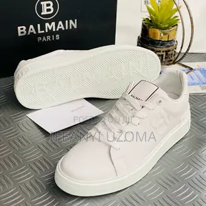 Balmain Luxury White Color Sneakers
