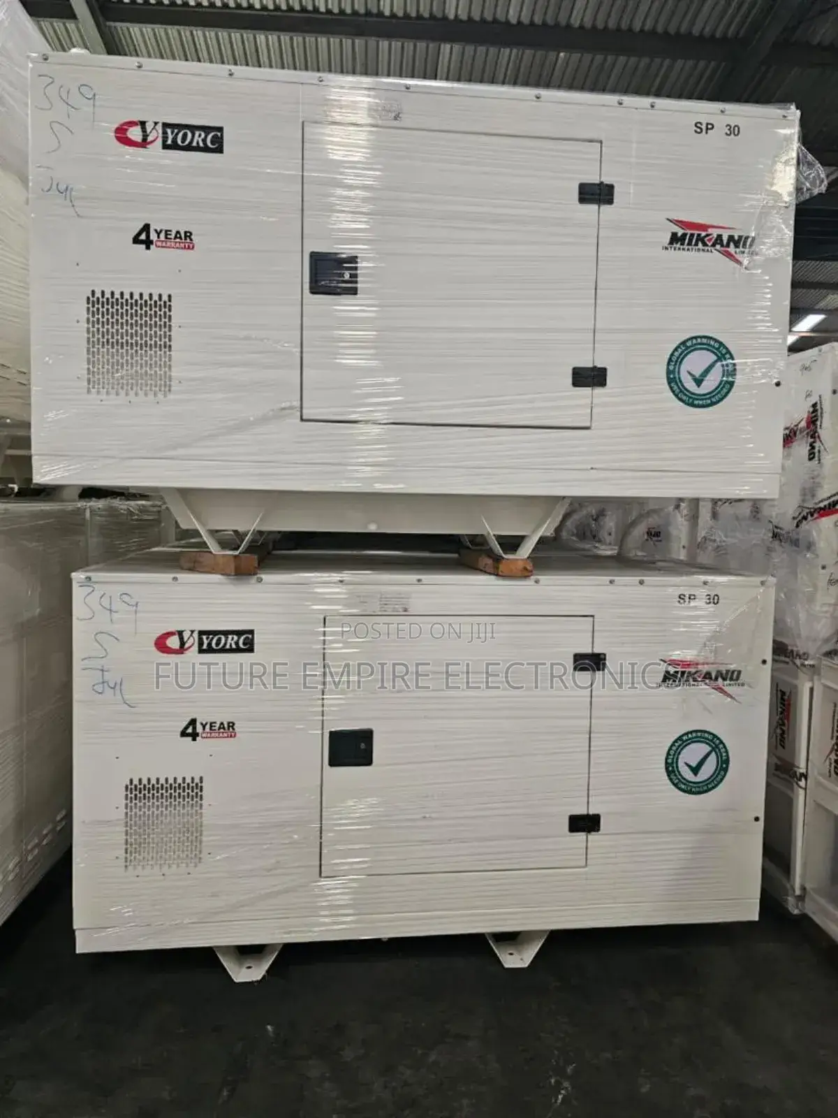 Original Mikano 30kva Cy Yorc Soundproof Gen  Copper Coil
