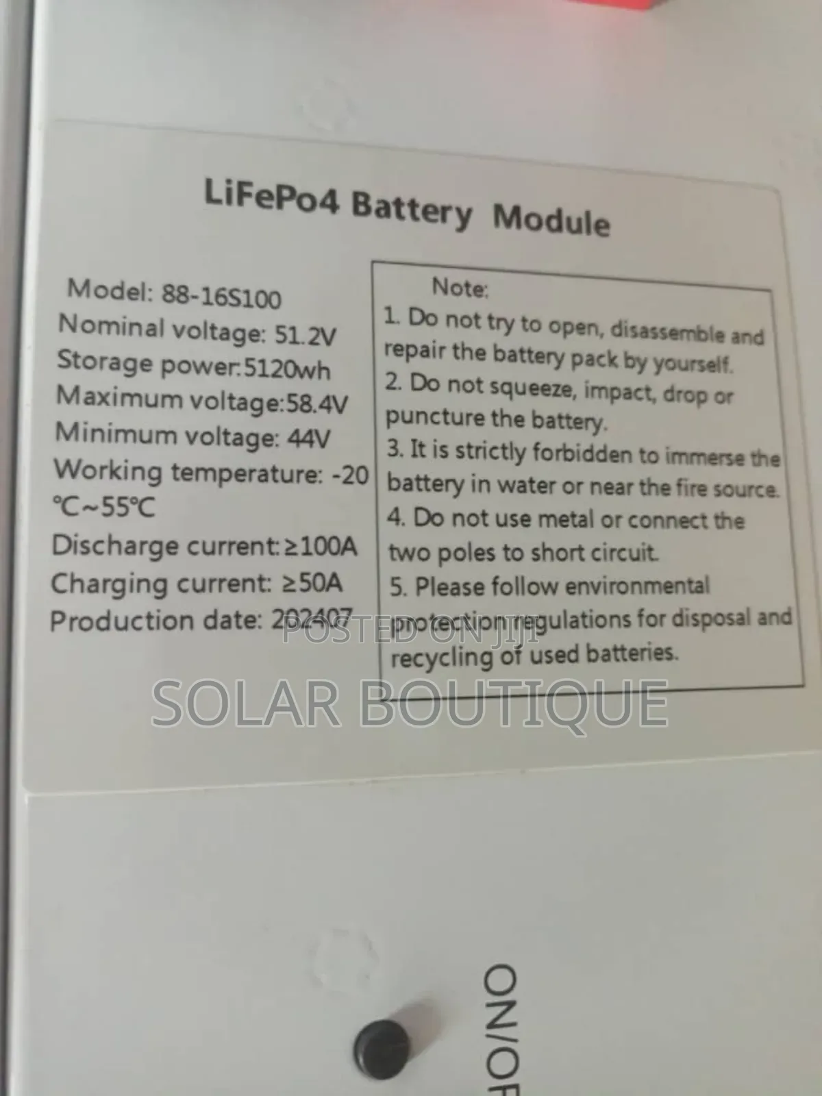 5kwh 51.2v Vellmax Lithium Battery