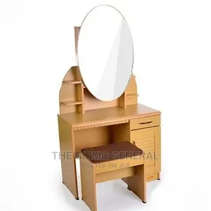 Dresser With Oval Mirror Stool