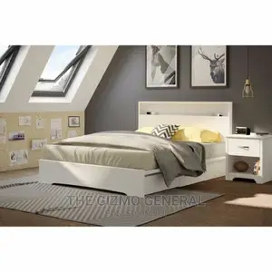 Basic Queen Platform Bed With 2 Drawers - Black