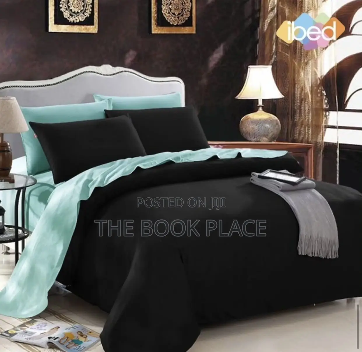 Two Tone Color Bedding Set With Duvet