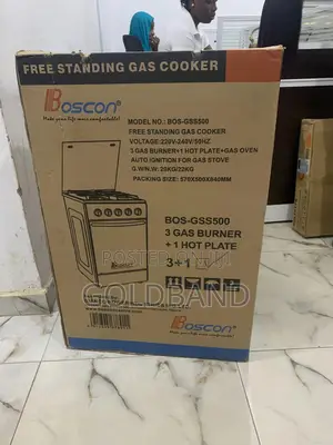 Boscon (Bos-Gss500) 3+1 Burner Gas Cooker (Meal Made Easy)