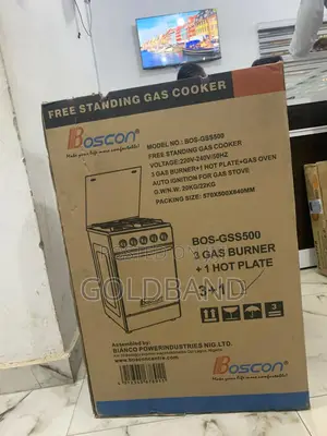 Boscon (Bos-Gss500) 3+1 Burner Gas Cooker (Cook Master)