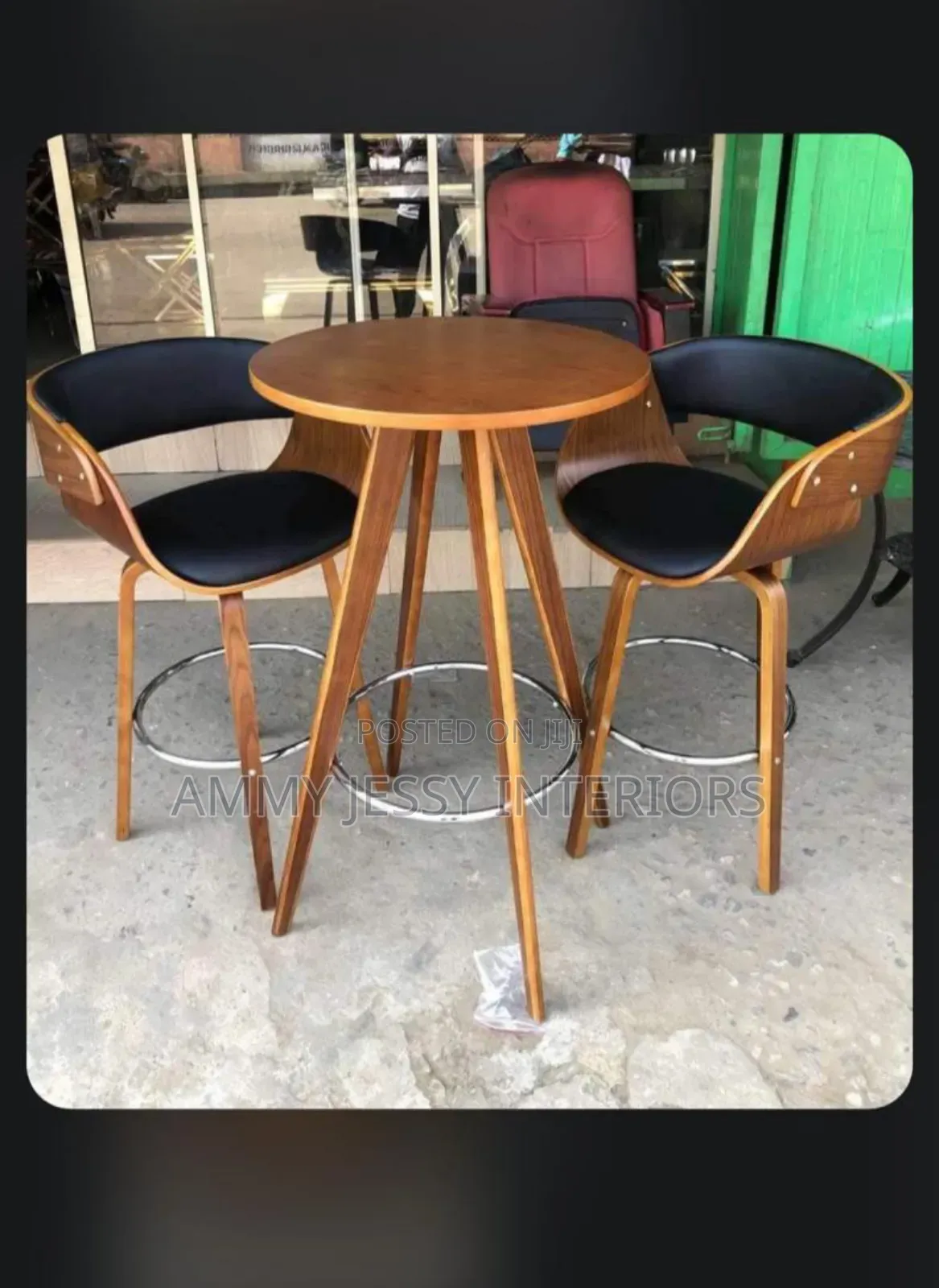 Standard Bar Stools and Table Set