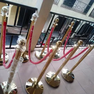 Stanchions Rope For Traffic Control.