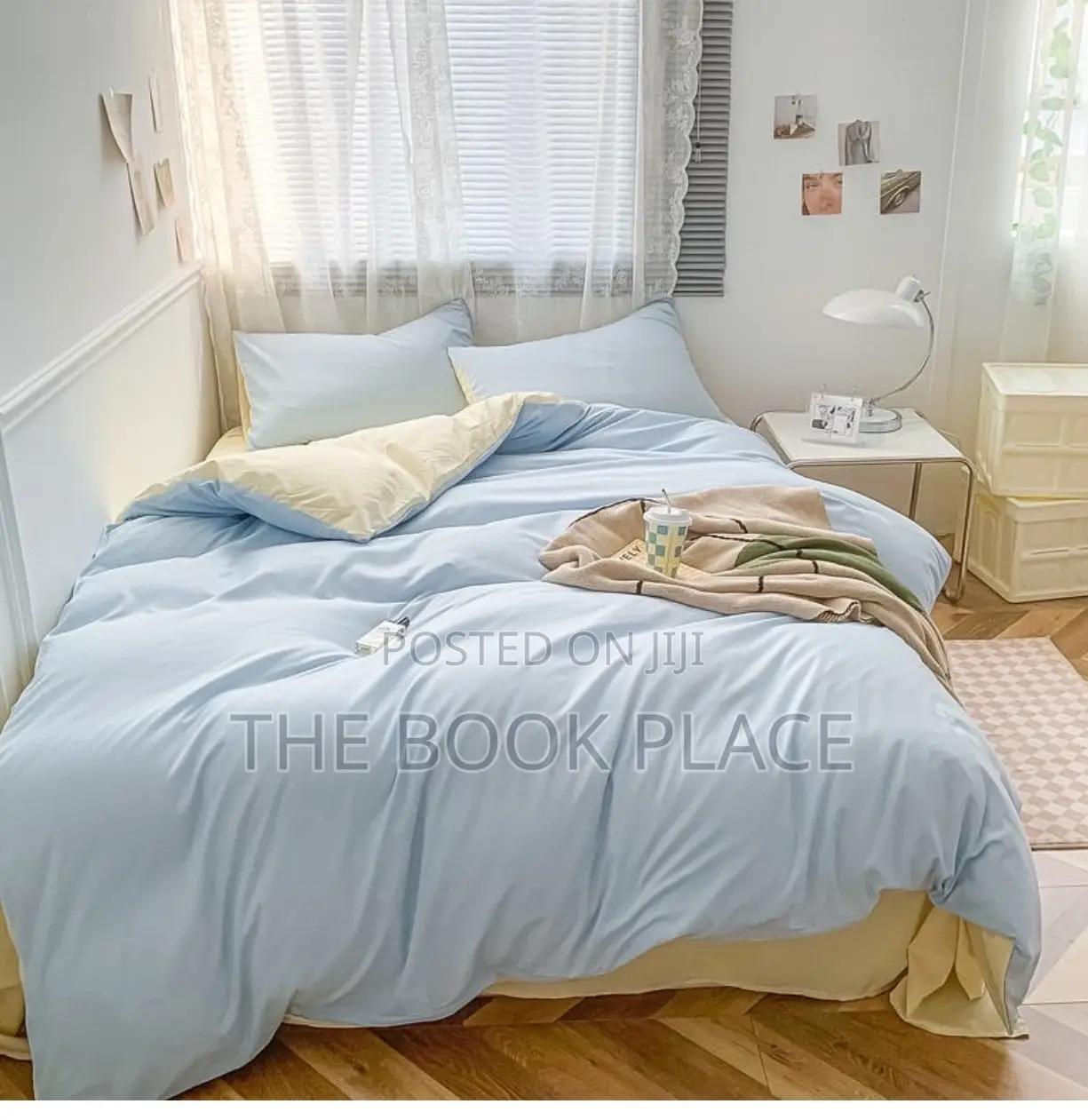 Sky Blue American Cotton Bedsheets