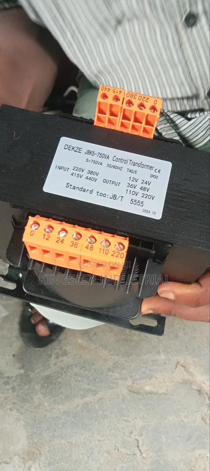 Stepdown and Up Control Transformer 750va
