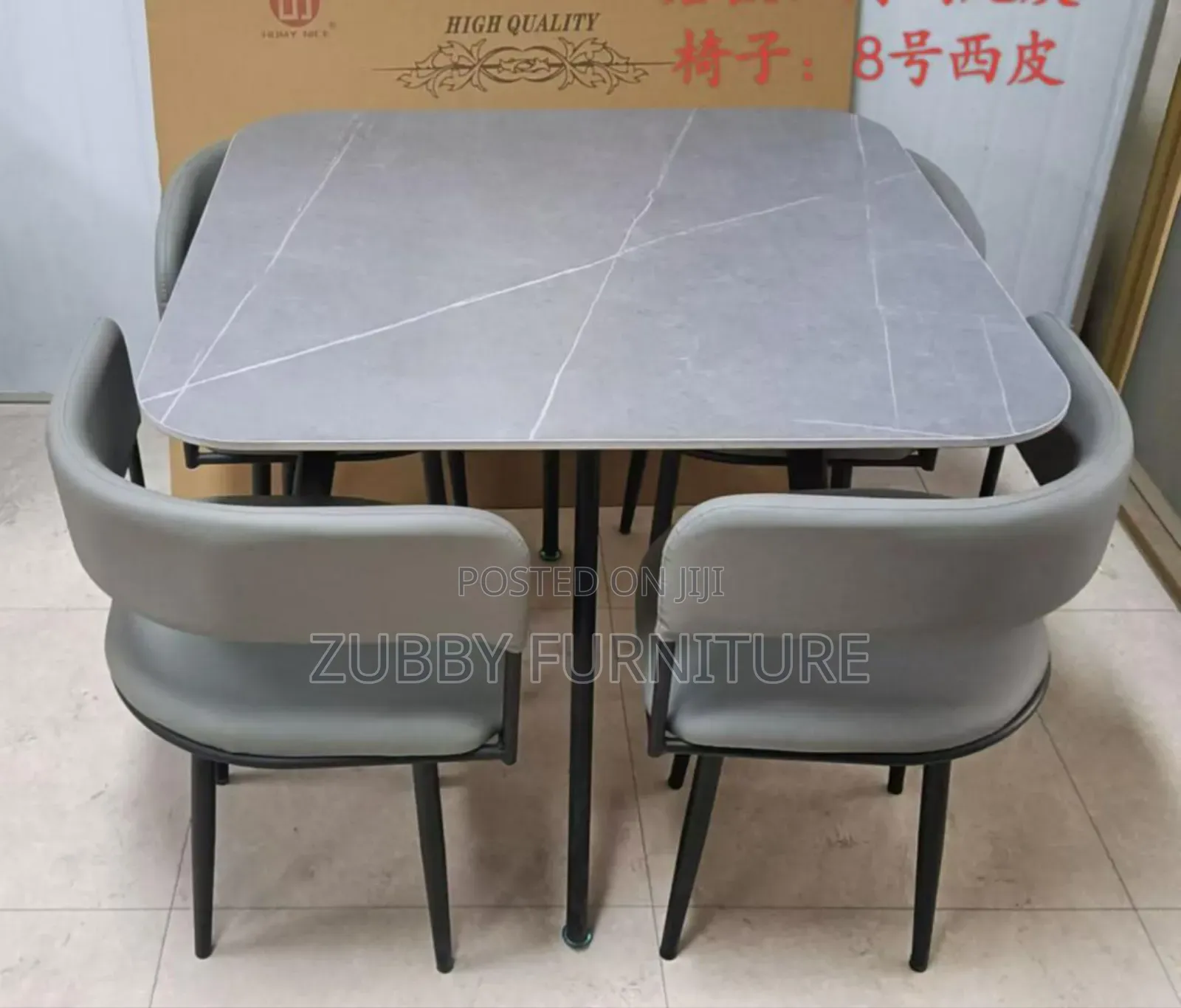 High Quality and Imported Dining Set by 4 Chairs
